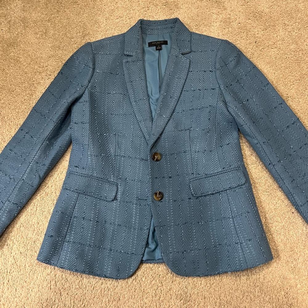Talbots tweed style blazer